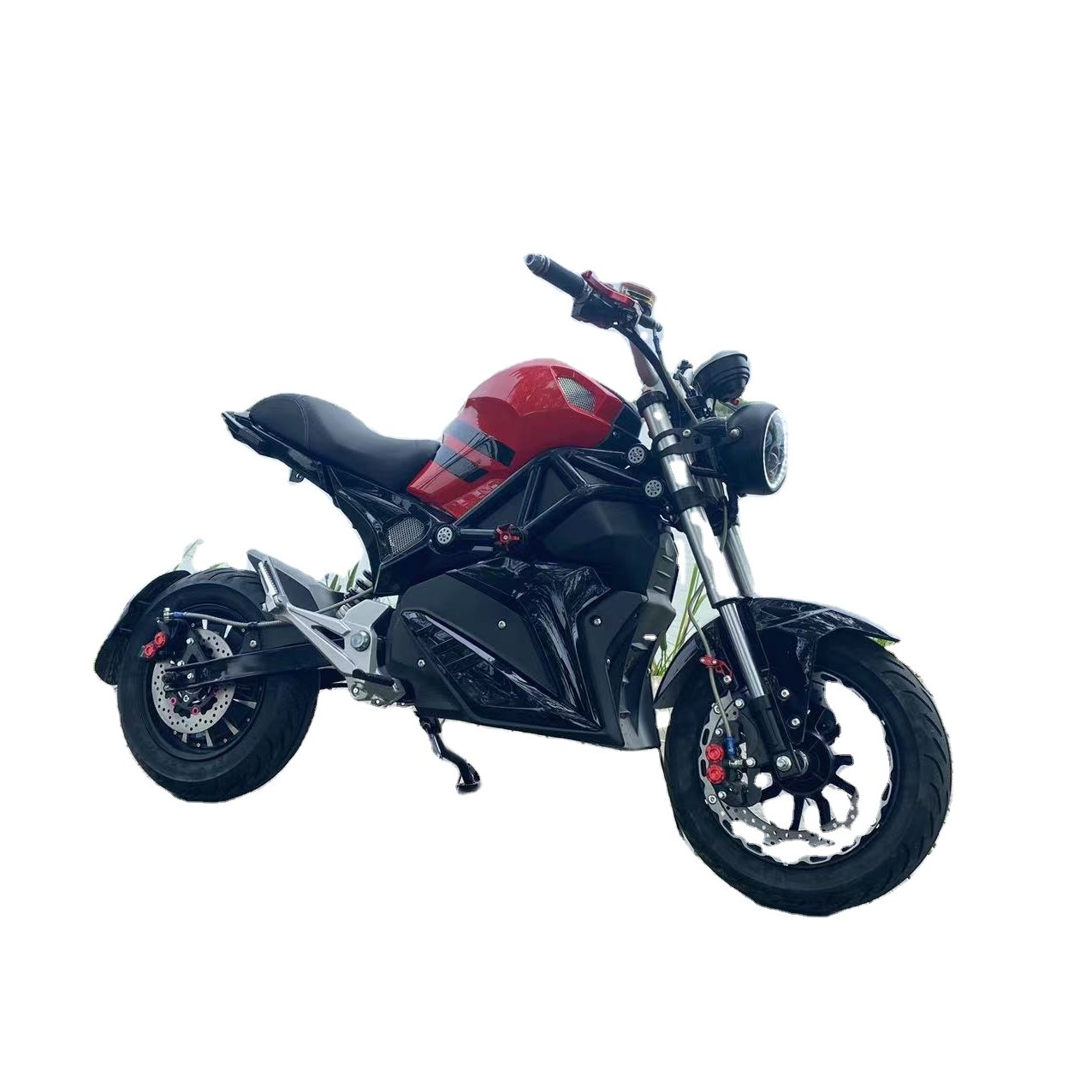 Red Tank Electric Motorbike Cost-effective Sportbike 72v High Speed Electric Motorcycle For Adults