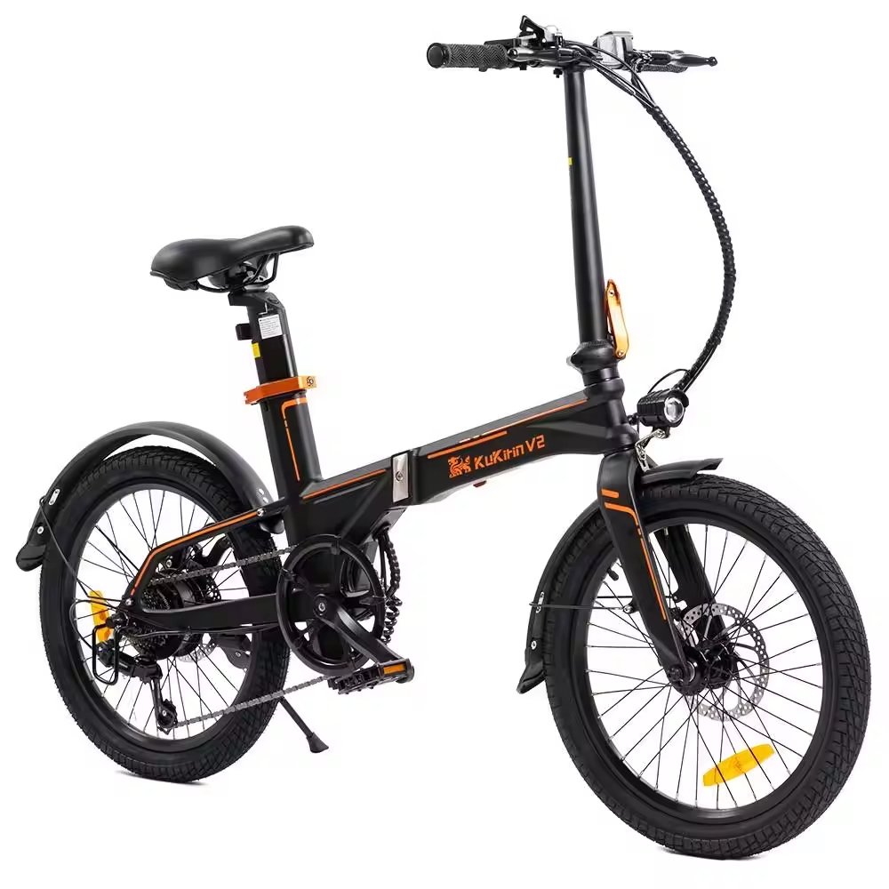 kukirin V2 Electric Bike 20 Inch Pneumatic Tires 36V 7.5Ah City Electric Bike Foldable