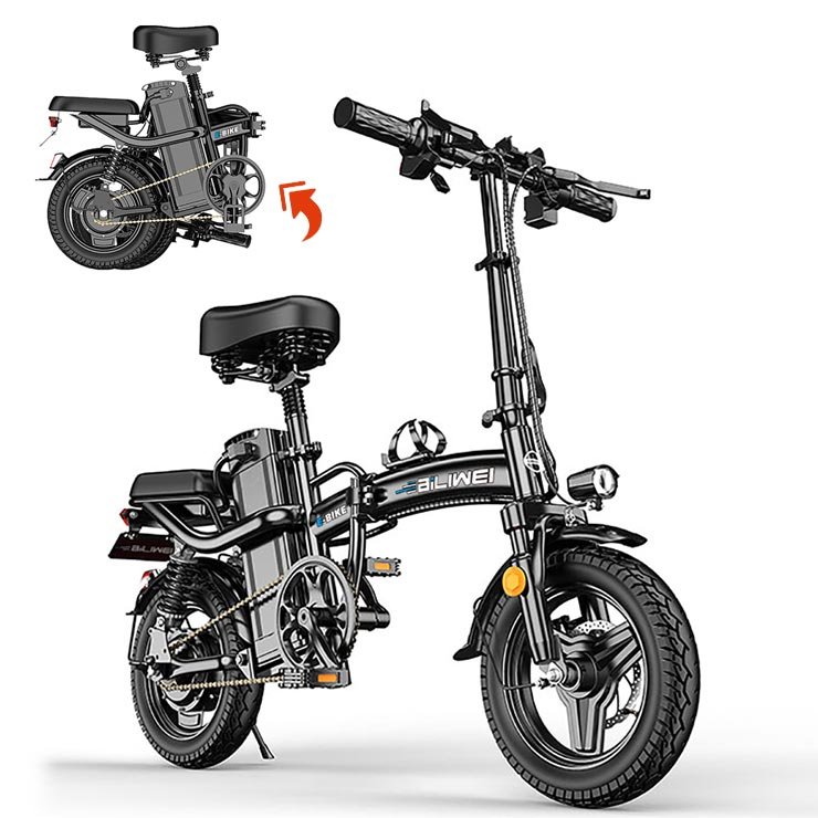E bike 48V 10AH Electric Bike 14 Inch City Foldable E Cycling Electric Folding Bike