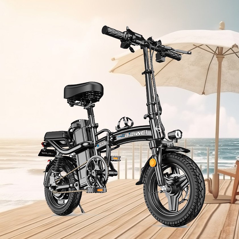 E bike 48V 10AH Electric Bike 14 Inch City Foldable E Cycling Electric Folding Bike