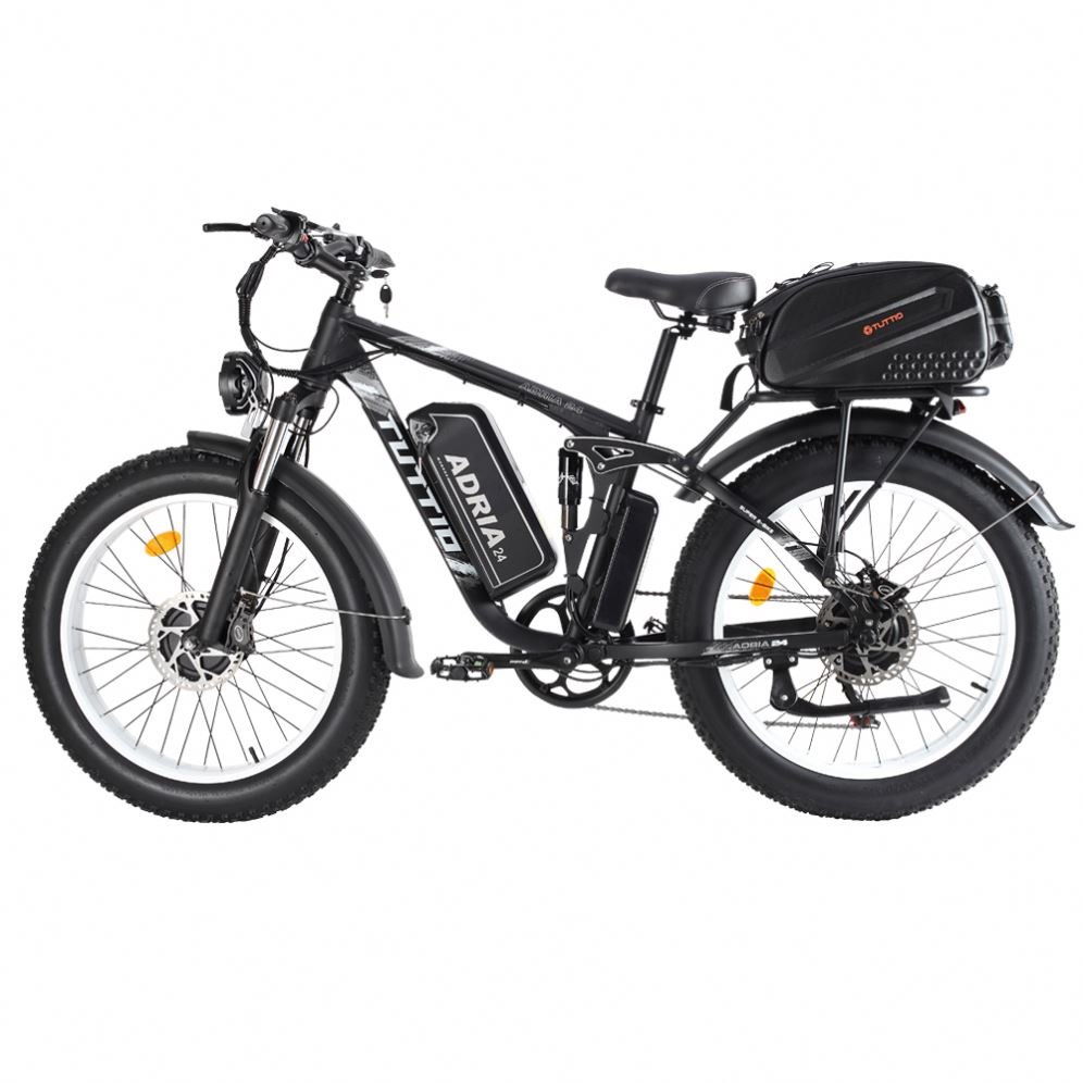 High Quality CS-M1 Fat Tire Electric Mountain Bike 20*4'' Durable Two Wheel Electric Bicycle 7 Speed Folding Dirt Electric Bike