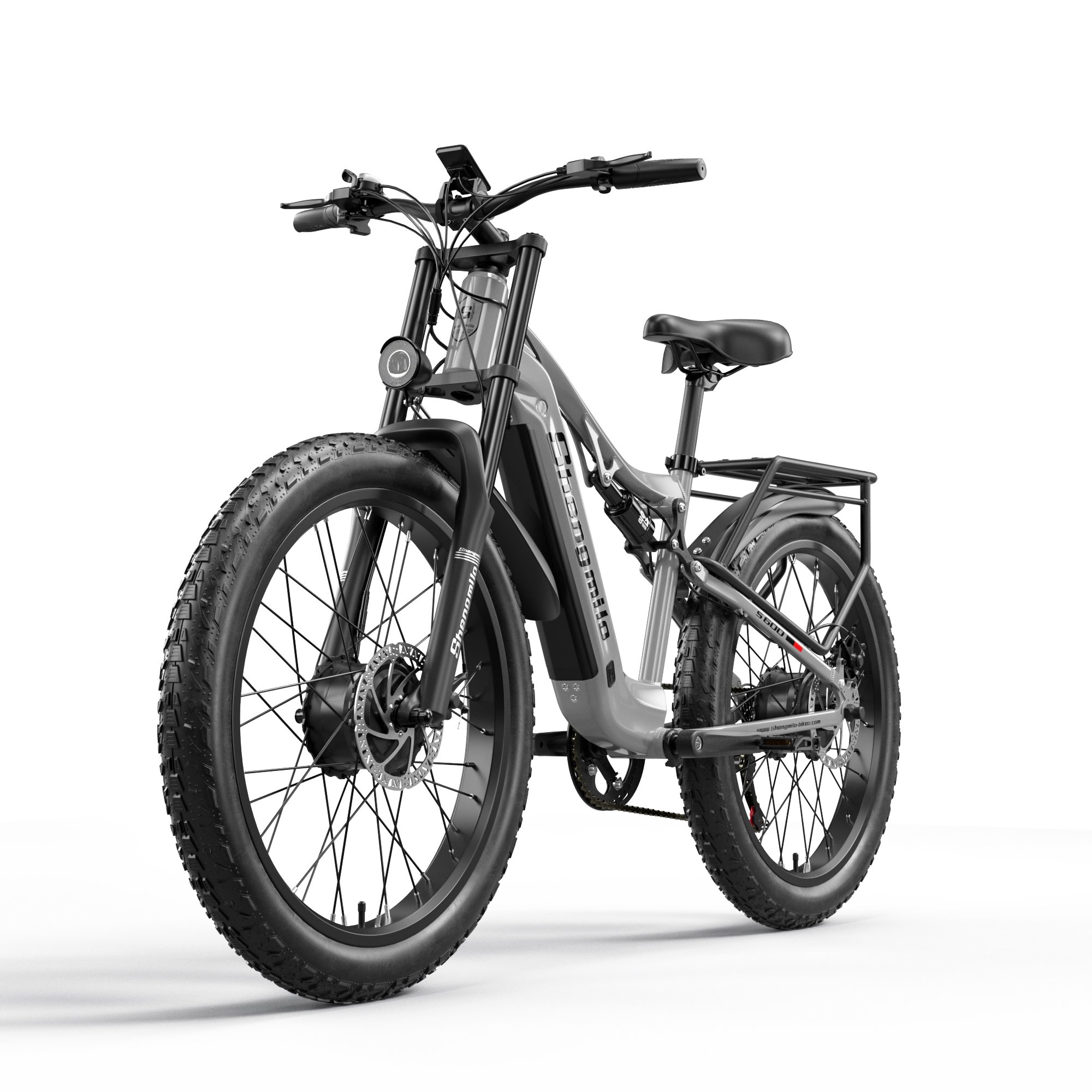 Shengmilo S600 Electric Bicycle High Quality 27.5 Inch 48V 17.5Ah Lithium Battery 2000W Dual Motor V8 Model For EU UK Delivery