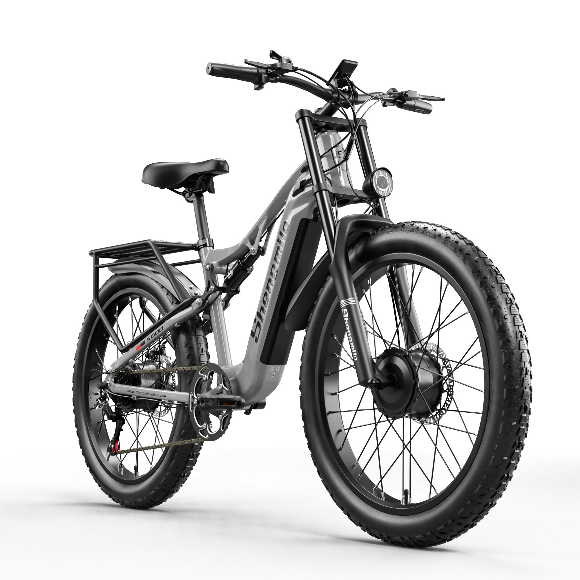 Shengmilo S600 Electric Bicycle High Quality 27.5 Inch 48V 17.5Ah Lithium Battery 2000W Dual Motor V8 Model For EU UK Delivery