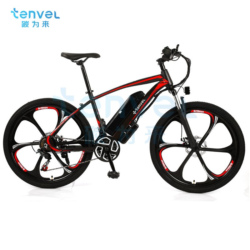 2023 Tenvel 26inch High carbon steel frame 36V350W high-speed motor retro electric bike with mechanical disc brake
