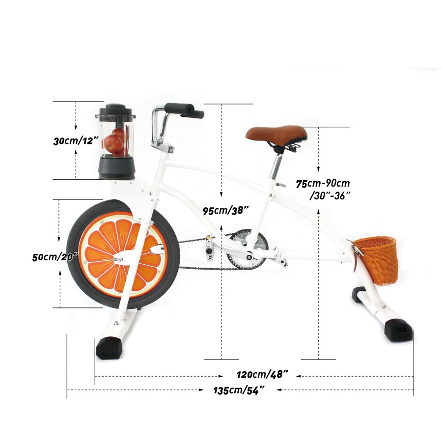 EXI Smoothie Bike Blue Kid Sportbikes Mixer Stationary Advertising Playing Equipment Stationary Bicycle