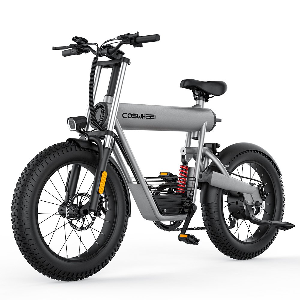 COSWHEEL T20 mini Cheap Electric Mountain Bike 20 inch Fat Tire Off Road 48V 500W 1000W Motor 7 Speed Electric City Bicycle