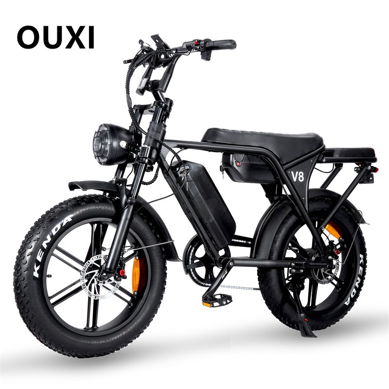 New Upgrade OUXI V8 250W 15Ah E Bike Dual Battery Other Electric Fat Mountain Bike Eu Warehouse Electric City Bike Bicycle