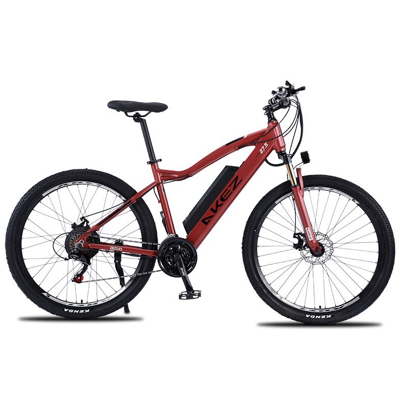 Chinese supply disc brake Aluminum alloy frame 27.5 inch 21speed 48V 500W10Ah e bike eu warehouse electric city bike