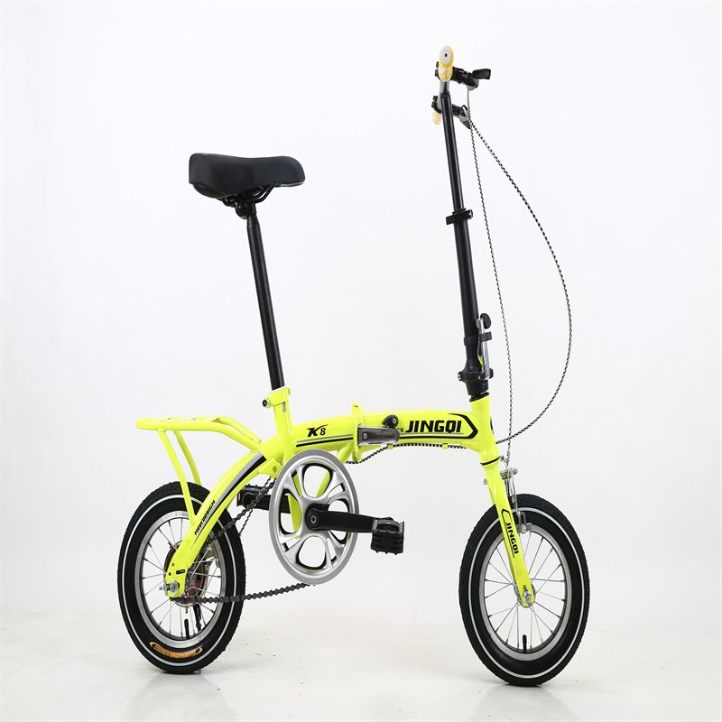 Men's 12-Inch Single Speed Folding Mountain Bike 21 Speeds Factory Price Steel Disc Brake Aluminum Alloy Magnesium Fork Ordinary