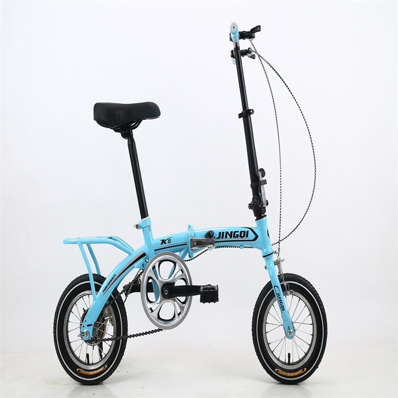Men's 12-Inch Single Speed Folding Mountain Bike 21 Speeds Factory Price Steel Disc Brake Aluminum Alloy Magnesium Fork Ordinary