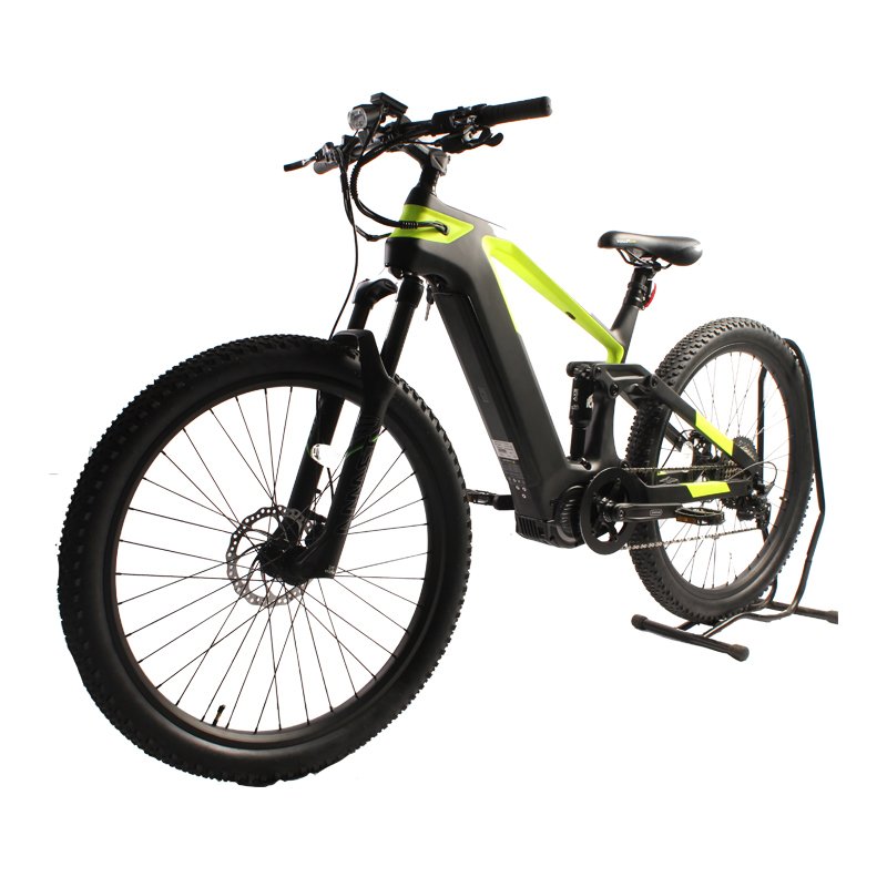 Carbon Fiber Frame Full Suspension 52V 1000W Powerful Mid Motor 20Ah Long Range Emtb Electric Mountain Bike