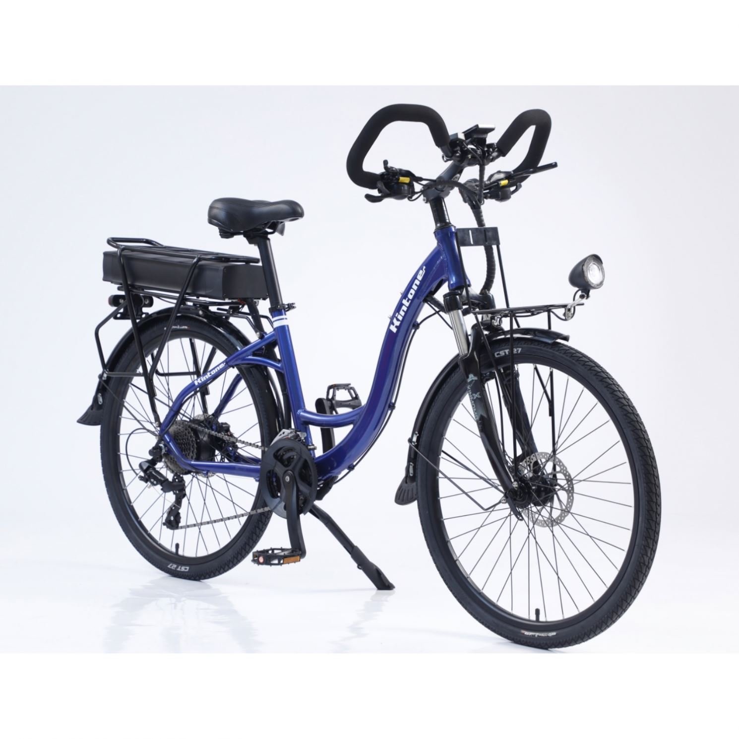 2024 Wholesale 250W 48V E Bike Scooter 26 Inch Two Seat City Electric Bike Ebike Bicycles With Basket