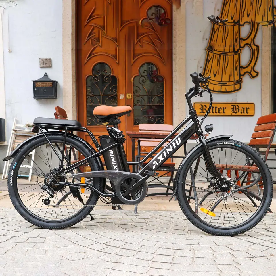 E Bike 2024 US Warehouse City Electric Bicycle 36V 250W Rear Brushless Motor 7 Speed City Ebike Electric City Bike