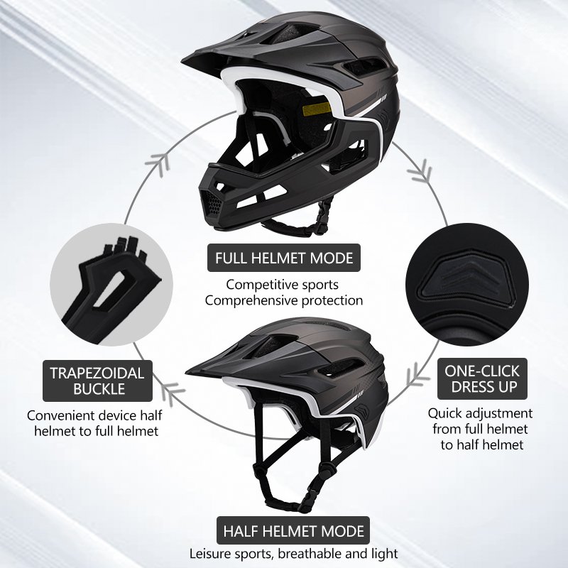 CE CPSC Certified Downhill Off-Road Helmet Cycle Full Face Bike Bicycle Helmet Casco High Quality MTB Bike Helmet
