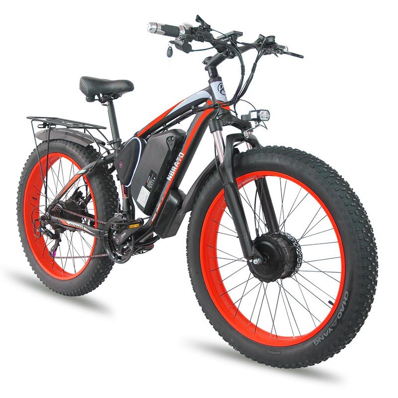EU 26 inch dual motor hydraulic brake 48V 23Ah S-amsung battery 2000 W E Bike electric Hybrid bike
