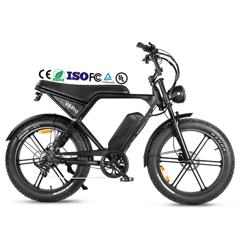 OUXI Pro Max 24 Inch Electric Mountain Bike V8 Fat Tire E-Bike with 250w/500w/1000w 48V Magazijn EU Warehouse in the Netherlands