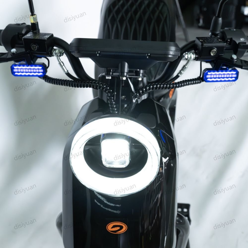 Disiyuan High powerful 1500 watt electric scooter 14 inch off-road tire electric motorcycle with removable battery for charging
