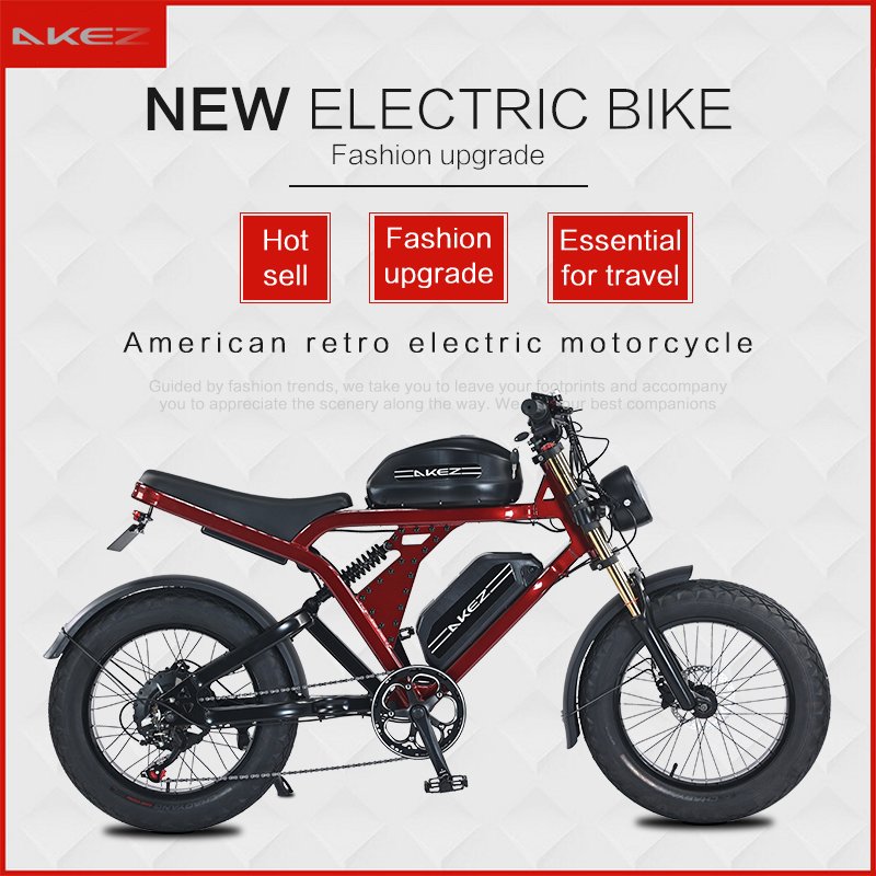 1500W Electric Mountain Bike with Intelligent Power System 52V Fat Bike Front and Rear Hydraulic Brakes