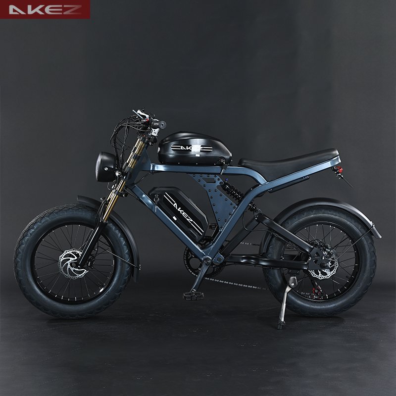 1500W Electric Mountain Bike with Intelligent Power System 52V Fat Bike Front and Rear Hydraulic Brakes