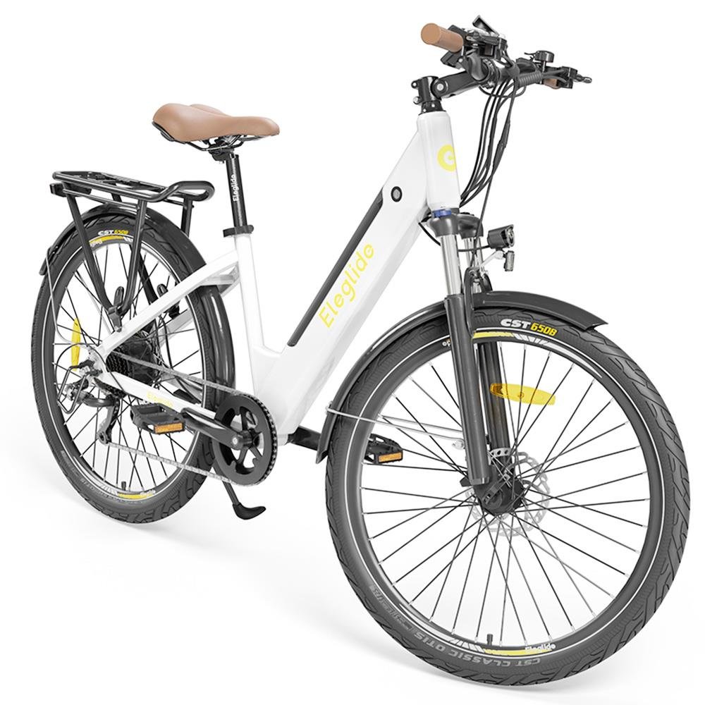 ELEGLIDE T1 STEP-THRU Electric Bike 36V 12.5AH 250W MTB Bike White Waterproof Electric Moped Bike Aluminium Alloy in EU