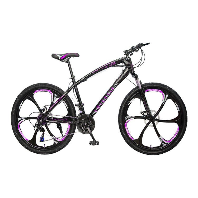 Carbon steel 10-knife wheel 26 inch bicycle spring shock absorption disc brake mountain bike