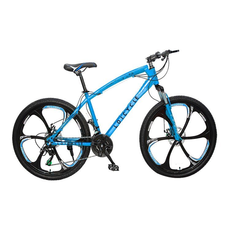 Carbon steel 10-knife wheel 26 inch bicycle spring shock absorption disc brake mountain bike