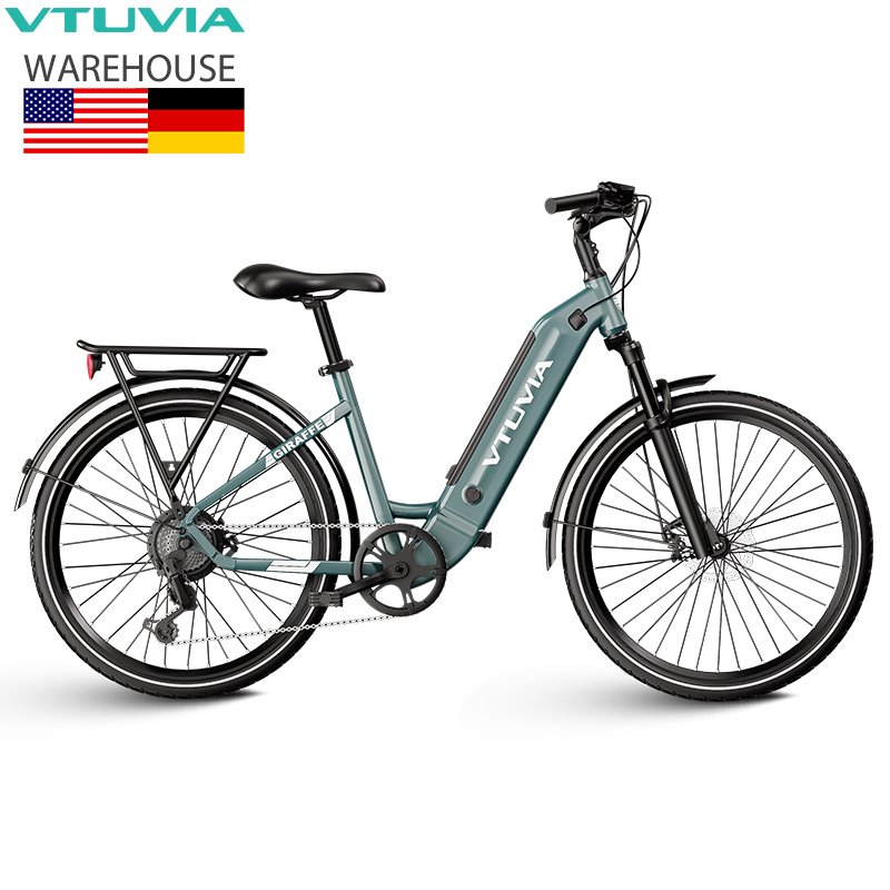 VTUVIA EU Warehouse 27.5inch 250w 500w step thru ebike e city bike for lady use electric urban bike retro electric city bike