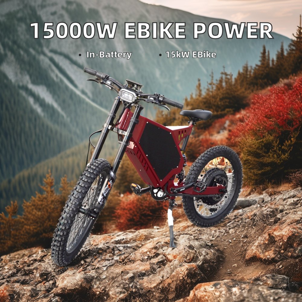 72v 60ah Lithium Battery 15000W Electric Road Bike 8000W Dirt E-Bike Mountain Bike Steel Bomber Electric Bike Ebike Dirt
