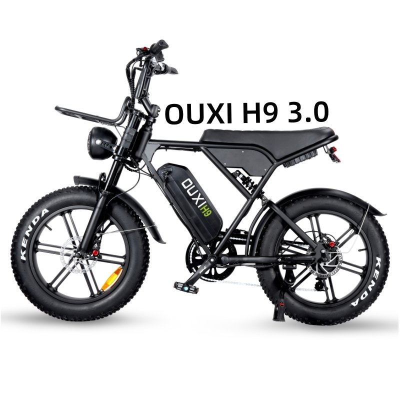 Ouxi H9 3.0 Single Double Battery Electric Fat Bike 20-Inch 7 Speed Mountain Bike for Adults