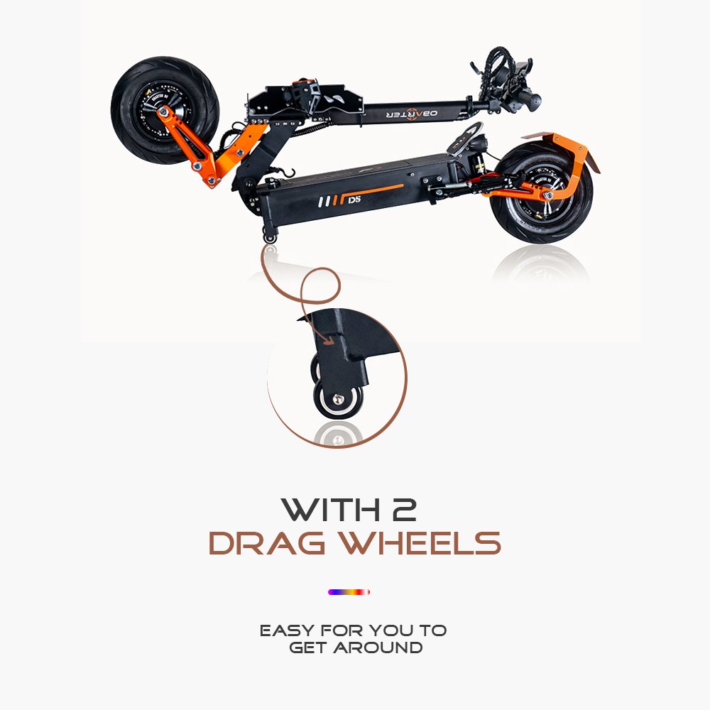 New Big two wheel D5 Best Selling electric scooter with good suspension Dual motor 5000W 12inch Battery-Removable Escooter