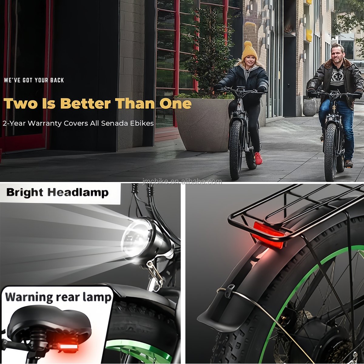 Customized 45Km/h 26 Inch Fat Tire Dual Motor Fast Electric Dirt Mountain Bike 2000W