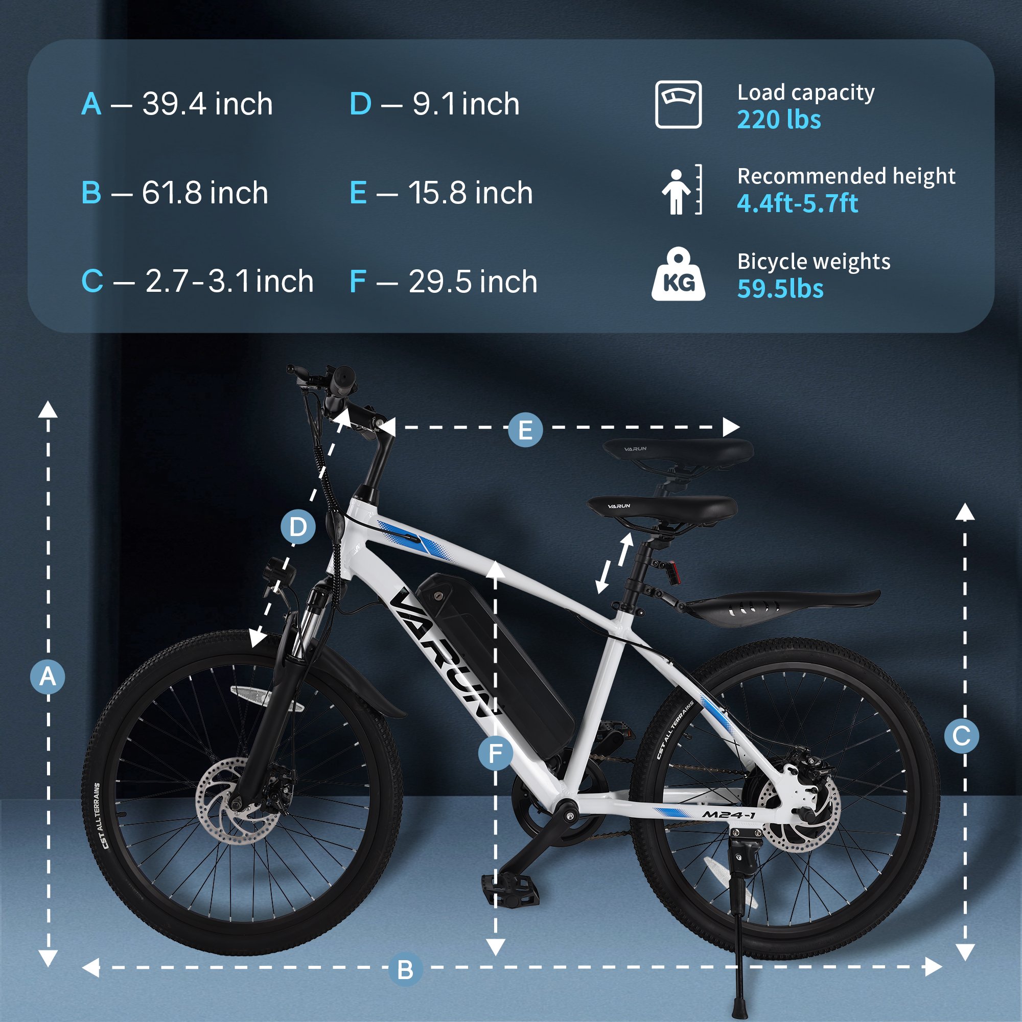 UK EU USA Warehouse Stock Ebike for Adults 350W 36V 24 Inch Electric Mountain Bike City Electric Bicycle