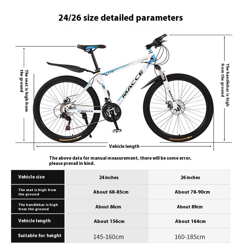 Wholesale 21/24 Speed Full Suspension Adult Mountain Bike Carbon Steel Downhill with Ordinary Pedal and Disc Brake for Cycling