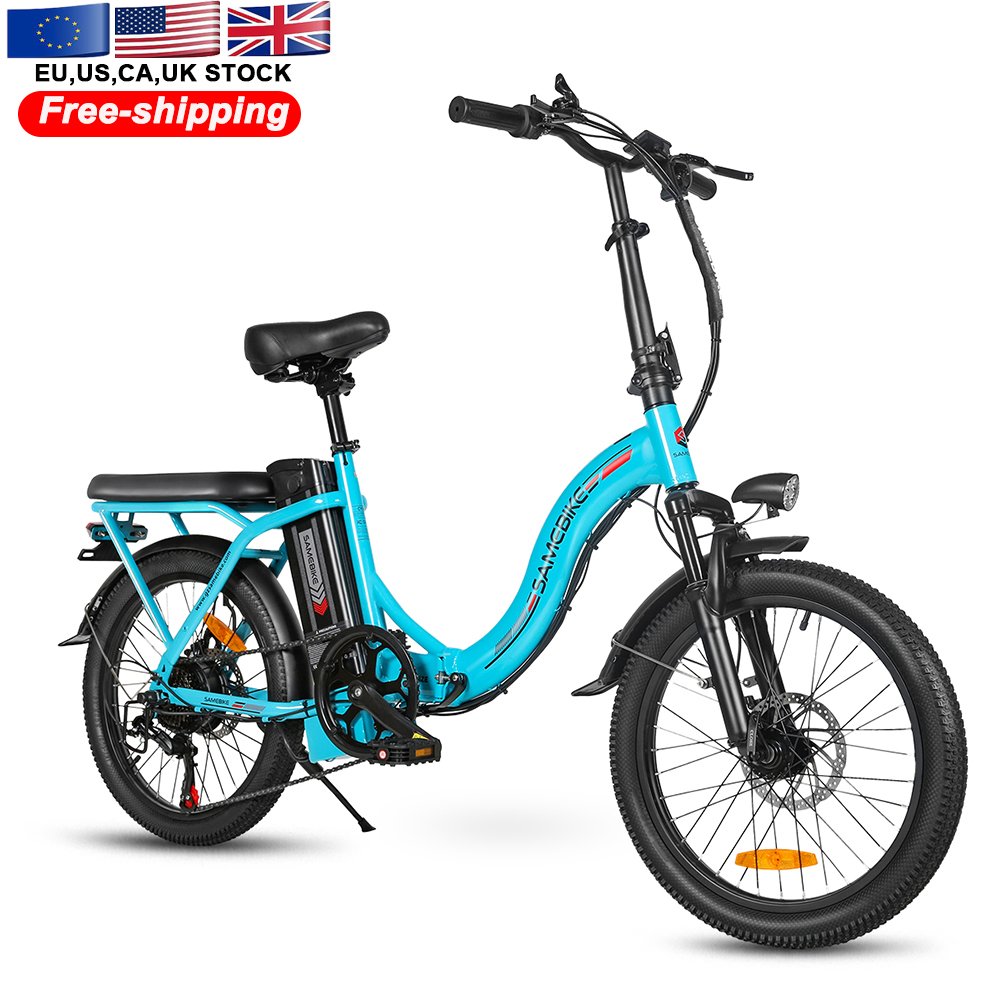 SAMEBIKE 2024 CY20 350W 36V 12Ah Foldable Electric City Bicycle 20-Inch New 2024 Model 36V Lithium Battery ebike