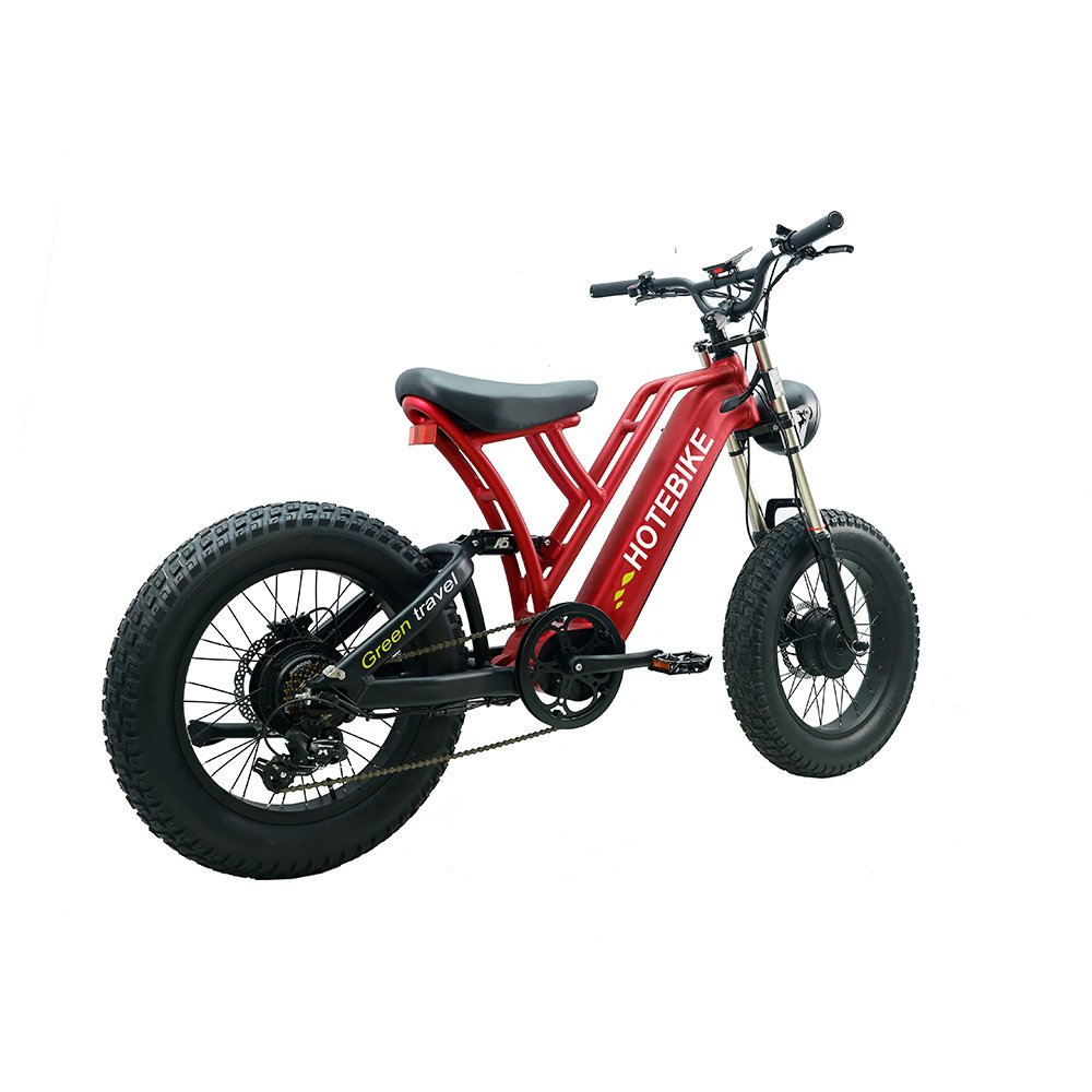Factory direct electric city bike 20 inch 48v electric bike long seat fat tire 7 speed fatbike electric bike