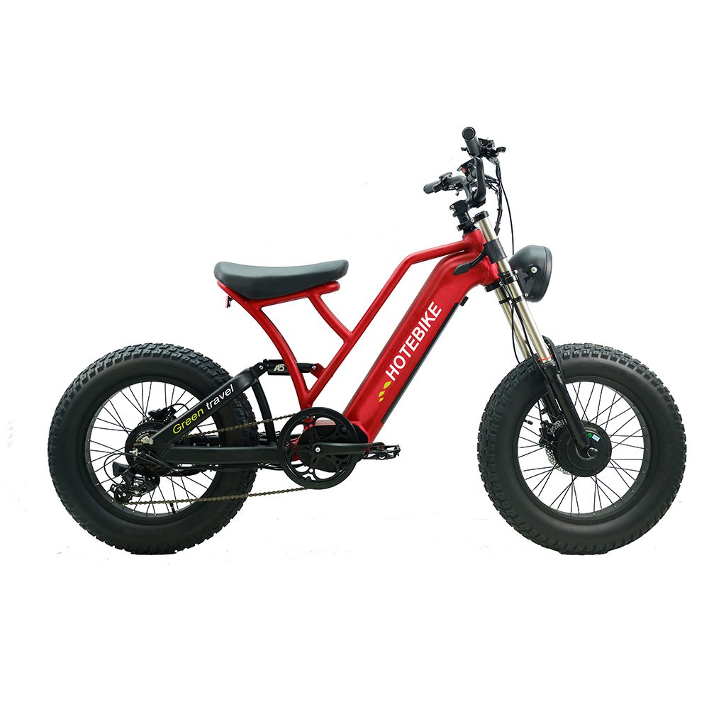 Factory direct electric city bike 20 inch 48v electric bike long seat fat tire 7 speed fatbike electric bike