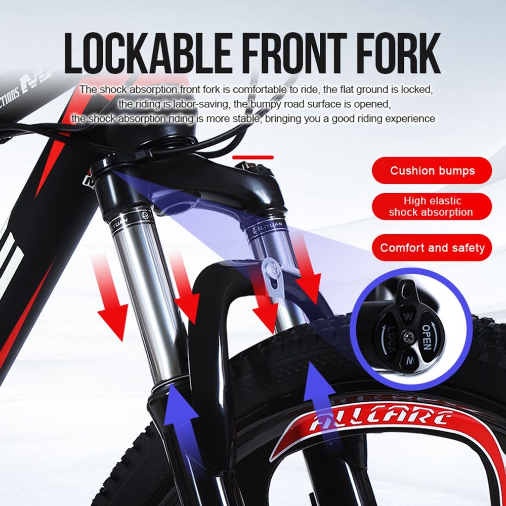26 Inch Mountain Bicycle for Adult Off-road Racing One-wheel Sports Shock Absorption Variable Speed Bike