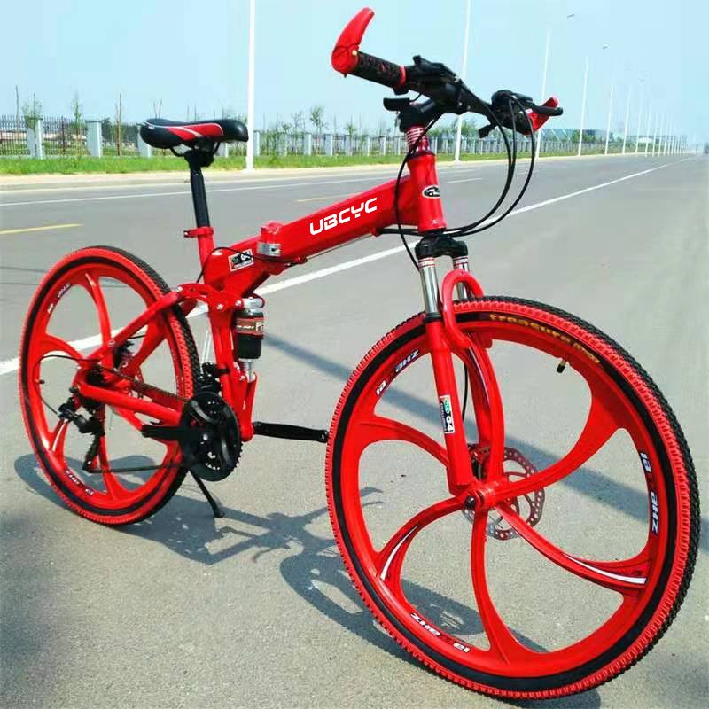 mountainbike folding mountain bike /foldable 26 inch full suspension moutain bike/high quality sepeda gunung lipat mtb supplier