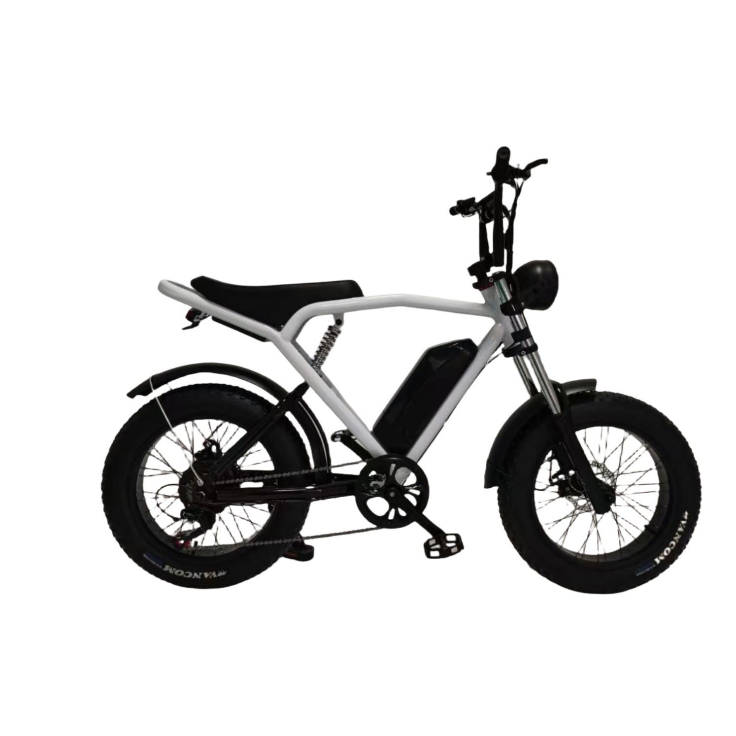 750w Light 20" Kids Fat Tire Folding Electric Bike Mountain Bicycle Full Suspension MTB