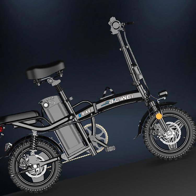 Factory Sale 14 inch 48V 30AH 90-100KM Electric City Bike 400W Foldable Electric Bike Folding Electric