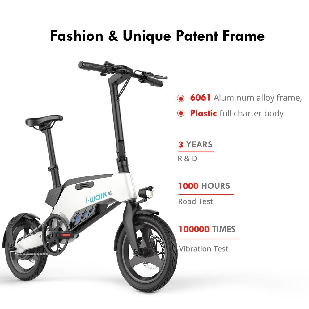 36V Electric City Bike for Kids 10 Years Old and Above Large Size Folding E-Bike with 250W Motors New Condition