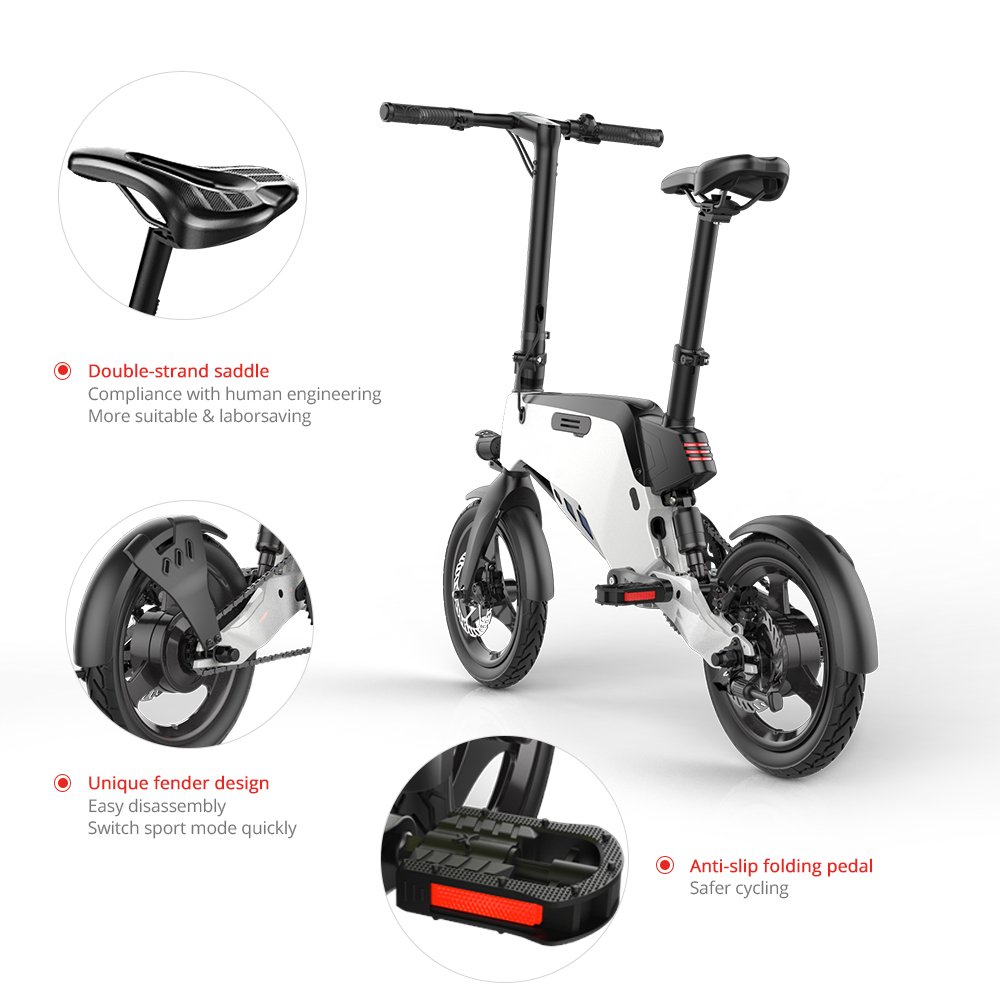 36V Electric City Bike for Kids 10 Years Old and Above Large Size Folding E-Bike with 250W Motors New Condition