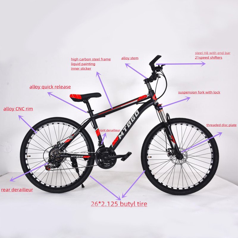 High Quality 26 27.5 29 inch downhill cycle 21 speed aluminum bisicleta adult bicycle mountain bike for man
