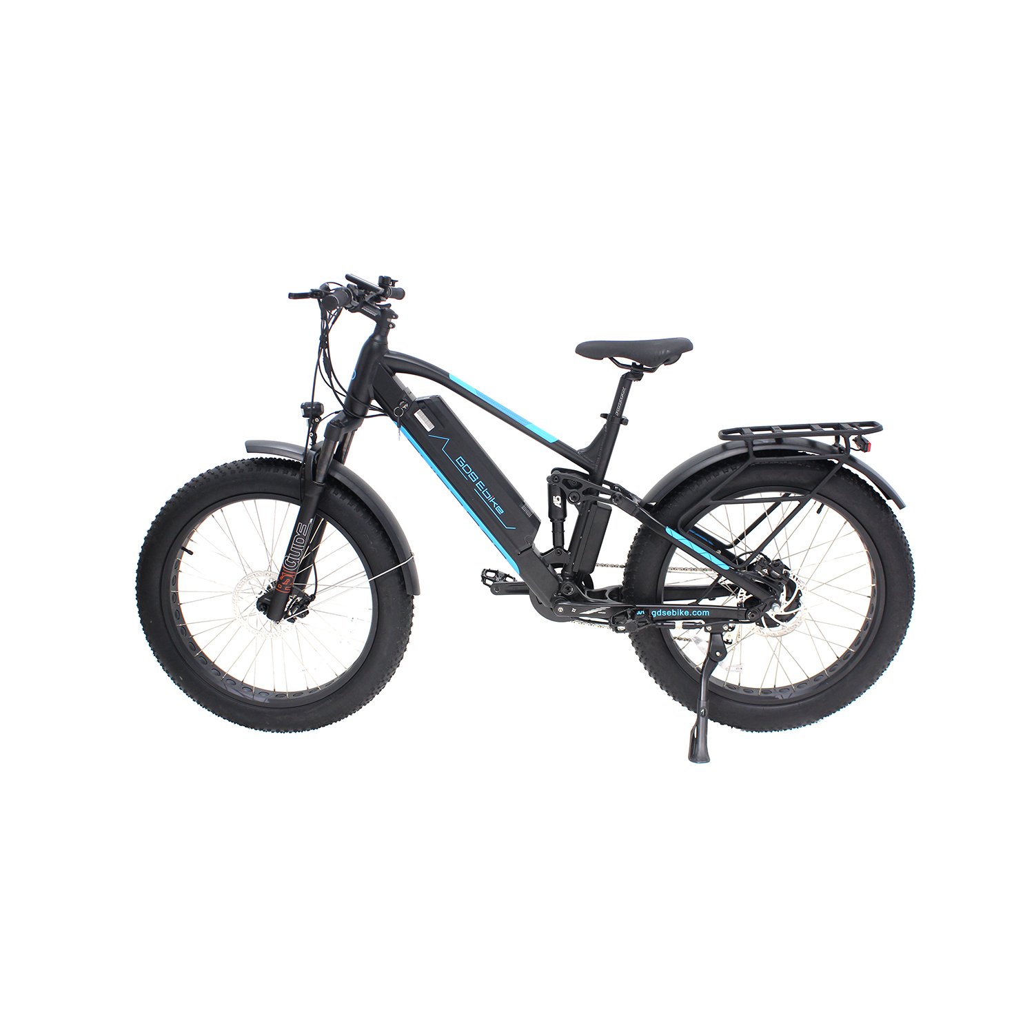 GDS 1000W Bafang motor Electric Mountain Bike with fat tire full suspension ebike