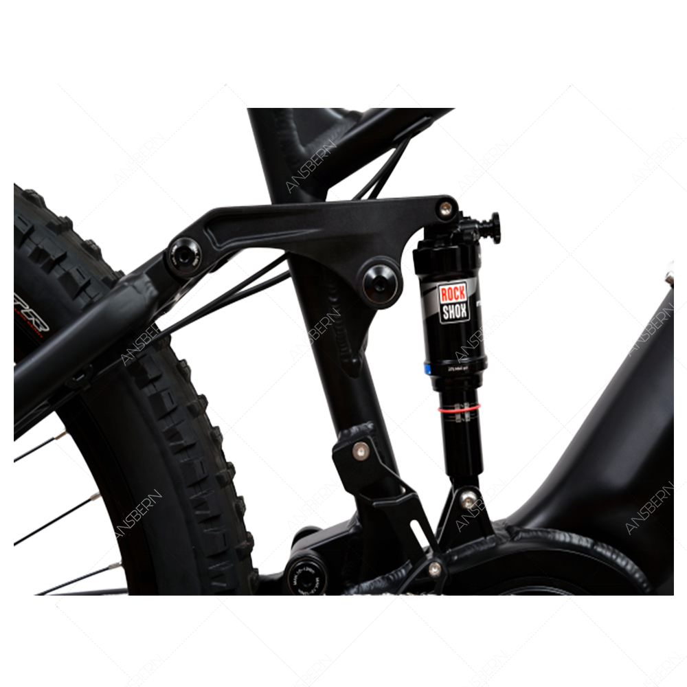 Bafang Mid Drive Electric Mountain Bike 2021 New Arrivals Full Suspension 1000W 48v Lithium Battery Boost Ansbern Carbon Fibre