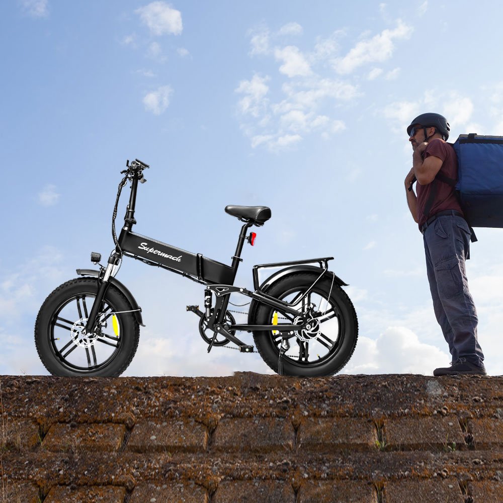 USA Warehouse E bike Folding Fat Tire Electric Bike 500W 48V 15Ah Two Seat Electric City Bike