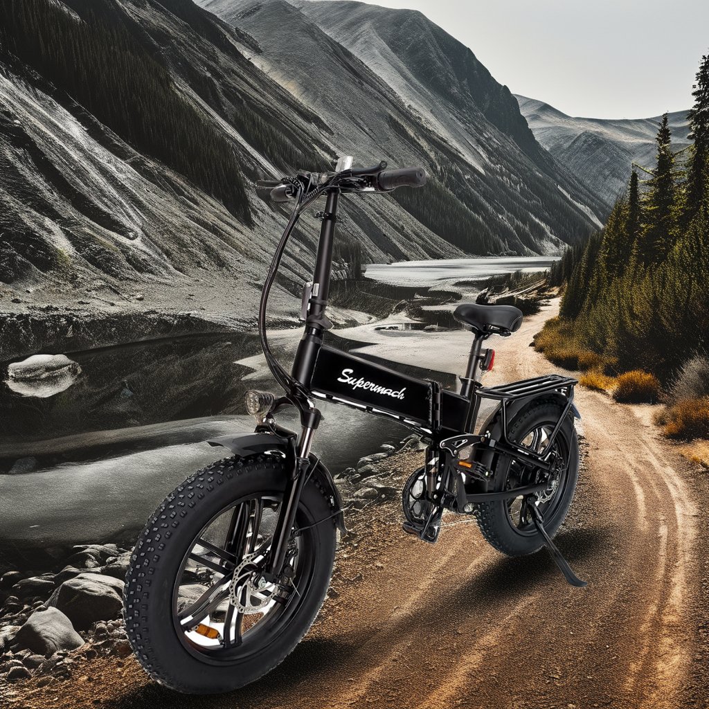 USA Warehouse E bike Folding Fat Tire Electric Bike 500W 48V 15Ah Two Seat Electric City Bike
