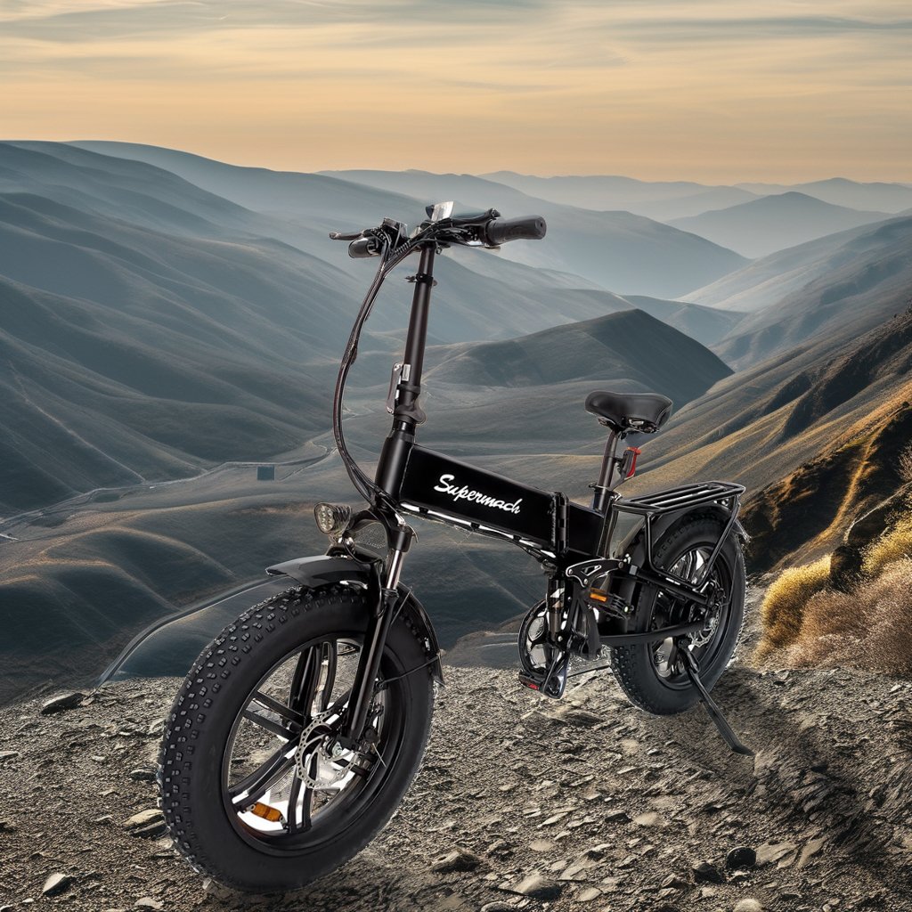 USA Warehouse E bike Folding Fat Tire Electric Bike 500W 48V 15Ah Two Seat Electric City Bike