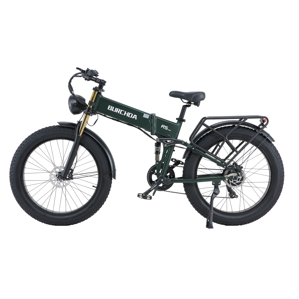 Customized EXW FOB Factory price Burchda R5 PRO 1000W48V20Ah 26 inch Electric Bike fat tire folding electric mountain bike