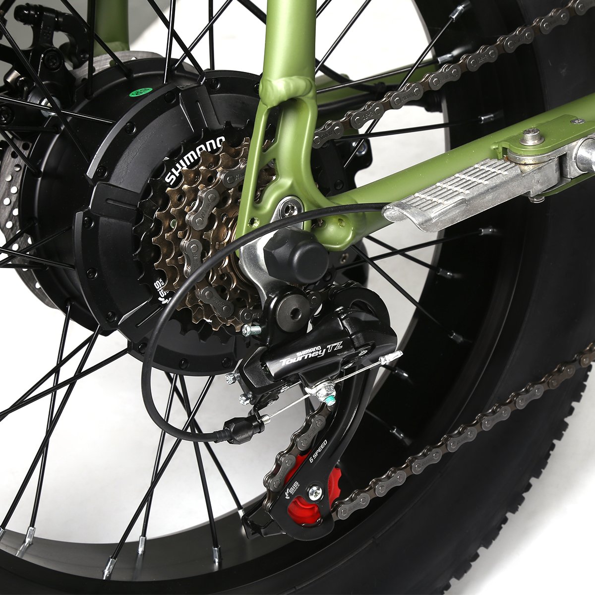 Tourwheel 48v 1000w 20 Inch Lithium Battery Super Retro Fat Tire Ebike 73 Electric Mountain Bike For Men